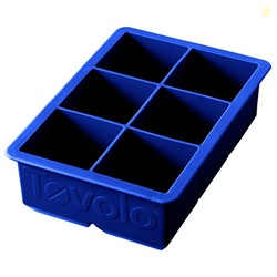 Tovolo Large 2 King Cube Ice Tray Stratus Blue Ice Cube Trays for Whis
