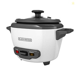 BLACK+DECKER 3-Cup Rice Cooker, RC503, 1.5-cup Uncooked Rice, Steaming