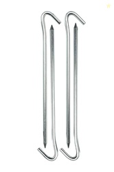 Coghlan's Steel Tent Pegs 7" 4-Pack Rust-Resistant, 5mm Diameter Stake