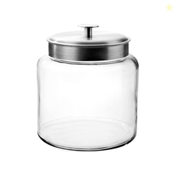 Anchor Hocking 1.5 Gallon Montana Glass Jar with Lid (2 piece, brushed