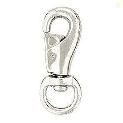 Weaver Leather #3142 Bull Snap, Nickel Plated, 1"