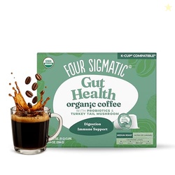 Four Sigmatic Gut Health Organic Coffee Pods | Medium Roast Probiotic 