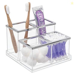 iDesign Clarity BPA-Free Plastic Customizable 4-Piece Organizer, 6.5" 
