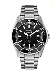 Bulova Men's Marine Star 'Series B' Stainless Steel 3-Hand Calendar Qu