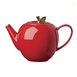 Kate Spade New York Knock On Wood Apple Teapot, one size, Red