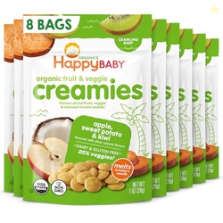 Happy Baby Organic Creamies Freeze Dried Fruit, Veggie, & Coconut Crea