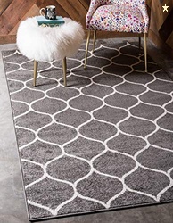 Unique Loom Trellis Frieze Collection Area Rug - Rounded (2' x 3' 1", 