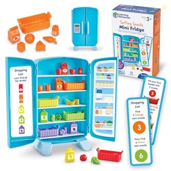 Learning Resources Sorting Snacks Mini Fridge - Play Food, Toddler Kit