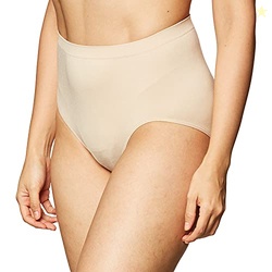 Bali Women's Microfiber Brief Panty, Nude, 10/11