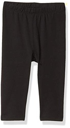 The Children's Place Girls Baby and Toddler Capri Leggings, Black, 3T