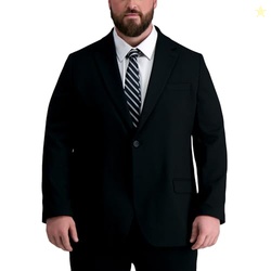 Haggar J.M Big and Tall Premium Tailored Fit Suit Separate Jacket Blac