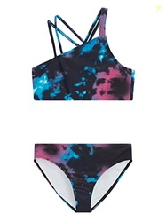 Kanu Surf Girls, Julia UPF 50+ Beach Sport Angle Bikini, Hurricane Bla