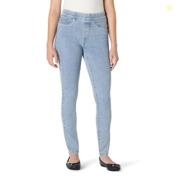 Amazon Essentials Women's Stretch Denim Mid-Rise Pull-On Skinny Jeggin