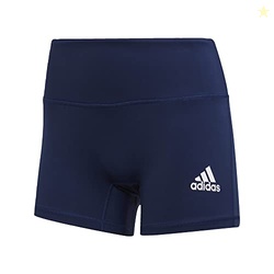 adidas Women's 4 Inch Shorts, Team Navy Blue/White, Small