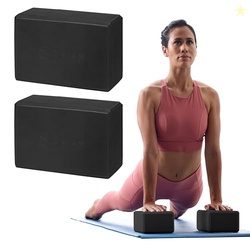 Gaiam Yoga Block - Supportive Latex-Free Eva Foam - Soft Non-Slip Surf