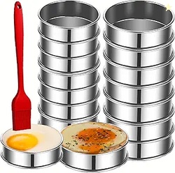 16Packs English Muffin Rings 