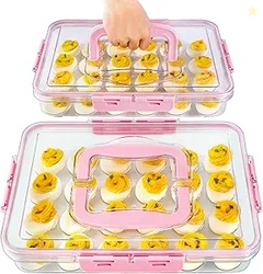 MesRosa 2 Pack Deviled Egg Containers