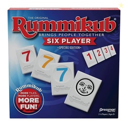 Rummikub Six Player Edition - The Classic Rummy Tile Game - More Tiles