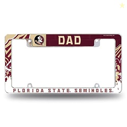 Rico Industries NCAA Florida State Seminoles Dad 12" x 6" Chrome All O