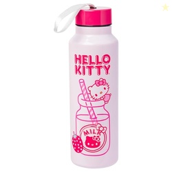 Silver Buffalo Hello Kitty Kawaii Strawberry Milk Pink Stainless Steel
