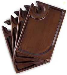 PICNIC TIME Rectangle Wine Appetizer Plates, Set of 4