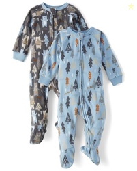 The Children's Place Baby Boys' and Toddler Fleece Zip-Front One Piece