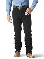 Wrangler Men's Cowboy Cut Active Flex Original Fit Jean, Black, 27W x 