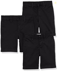Amazon Essentials Toddler Boys' School Uniform Woven Flat-Front Shorts
