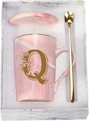 WENSSY Personalized Initial Mugs