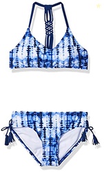 Kanu Surf Girls V-Neck Bikini Beach Sport 2-Piece Swimsuits, Willow Na