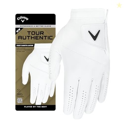 Callaway Golf Tour Authentic Glove (Cadet (Shorter Fingers), Large, Wh