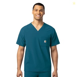 Carhartt Scrubs C16110 Men's Force Cross-Flex Modern Fit Chest Pocket 