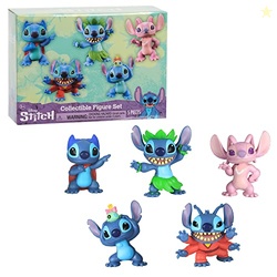 Disneys Lilo & Stitch Collectible Stitch Figure Set, 5-pieces, Easter 