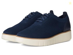 Cole Haan Women's Grand City Platform Stitchlite Oxfords, Navy Knit/Iv