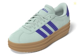 Adidas Women's VL Court Bold, Semi Flash Aqua/Lucid Blue/Gum, 6