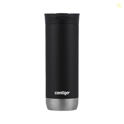 Huron Vacuum-Insulated Stainless Steel Travel Mug, 16oz Licorice - Lea