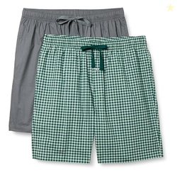 Amazon Essentials Men's Breathable Cotton Stretch Poplin Pajama Shorts