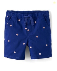 Gymboree,Boys,and Toddler Pull On Shorts,12,Navy Baseball