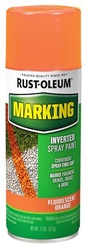 Rust-Oleum 1987830 Specialty Marking Spray Paint, 11 oz, Fluorescent O