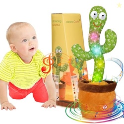 Emoin Talking Cactus Toy, Interactive Toys Dancing Cactus Toy Mimickin