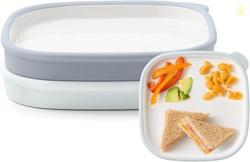 Ello Clean Start Toddler Everything Plate 2 Pack