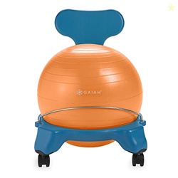Gaiam Kids Balance Ball Chair - Classic Children's Stability Ball Chai