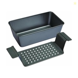 Chicago Metallic 2-Piece Healthy Meatloaf Pan with Draining Insert Pro