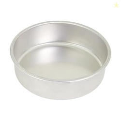 Chicago Metallic Recycled Aluminum 8 inch Round Cake Pan with Natural 