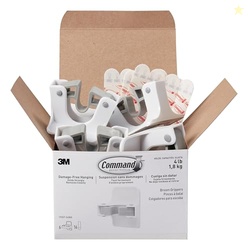 Command Broom Grippers, 6 Hangers and 16 Strips, Damage-Free Mop and B