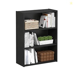 Furinno PASIR Book Shelf, 3-Tier Bookshelf, Storage Shelves Bookcase, 