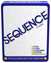 Sequence in a Tin - Five-in-a-Row Fun for Everyone by Jax, White, 2-12