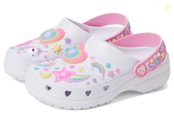Skechers Kids Girls Heart Charmer-Girly Land Clog, White/Multi, 5 Todd