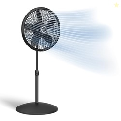 Lasko Pedestal Fan, Oscillating Fan for Bedroom with Adjustable Height