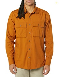 Amazon Essentials Men's Standard-Fit Long-Sleeve Two-Pocket Utility Sh